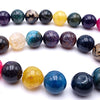 Large Lush 12mm Colourful Rainbow Agate Beads