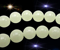 48 Glow-In-The-Dark 8mm Beads - Different!