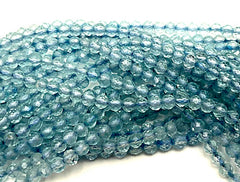 160 Faceted 2.5mm Columbia-Blue Aquamarine Beads