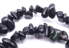 Devil Black Obsidian Chip Beads