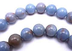 47 Sapphire-Blue Anglelite 8mm Beads