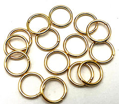 50 Real 18K Gold Plated 6mm Jump Rings