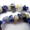 Distinctive Natural Blue Sodalite Chip Beads - Long String
