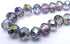 Faceted Diamond-Cut Rainbow AB Glass Beads - 8mm x 6mm