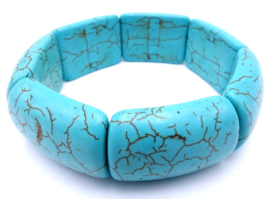 Wonderful Chunky Blue Turquoise Bracelet