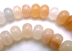 72 Dreamy Natural Peach Aventurine Rondelles - 8mm x 5mm