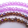 88 Faceted Diamond-Shape Glass Beads - Bubblegum-Pink or  Golden-Yellow