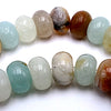 70 Stylish Pistachio-Green Mixed Amazonite Rondelle Beads