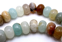 70 Stylish Pistachio-Green Mixed Amazonite Rondelle Beads