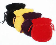 20 Wholesale Velvet Jewellery Pouches - different colours