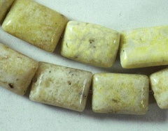 Large Lime-Yellow Turquoise Pillow Bead String