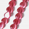 Beautiful Pink Catseye Heart Beads