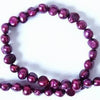 Deep-Plum Biwa Pearl String