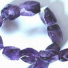 Majestic Faceted Amethyst Nugget Beads - Huge!