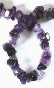 Long 32-inch Large Amethyst Chunk Bead String
