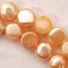 Sensuous Peach Button Pearls
