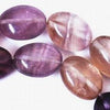 Beautiful Rainbow Fluorite Puff Oval Bead String -14mm x 10mm