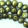 Golden Green 6mm Biwa Pearl String