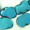 4 Wild Large Blue Turquoise Slab Beads