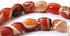 Jumbo Red Sardonyx Agate 16mm Barrel Beads - Heavy!