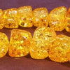24 Large Amber Chunk Beads