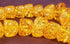 24 Large Amber Chunk Beads