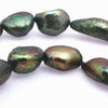 Baroque Pearls - Golden Green with Hint Of Gold