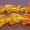 Bell-Shape Amber Nugget Beads - Unusual!