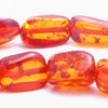 Brandy Amber Free Form Nugget Beads