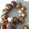 Striking 6mm Gold/Emerald Green Pearls