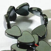 Shiny Hematite Heart Bead String - 6mm