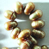 Rich Autumn Gold 8mm Potato Pearls