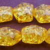 Dazzling Amber Pentagonal Beads