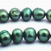Lustrous Forest-Green Round 5mm Pearls