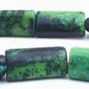 Striking Azurite Chrysocolla Rectangle Beads