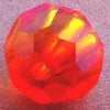 3 x Swarovski 8mm Round Mandarian Orange Beads