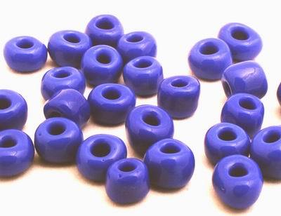 500 Royal Blue Seed Beads - 4mm x 3mm
