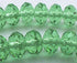 36 Sparkling FAC Peridot-Green Diamond Crystal Rondelles