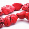 Unusual Firebrick Red Turquoise Nuggets