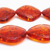 Brandy Amber Flat Diamond Amber Beads