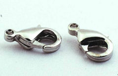 25 Small Lobster Clasps - 12mm x 7mm x 4mm