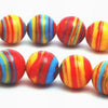Dramatic Striped Summer Rainbow Calsilica - 4mm, 6mm, 8mm & 12mm