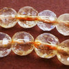 Faceted Dazzling Pineapple Citrine Beads - 7mm