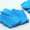 Large Carved Summer-Blue Turquoise Flower Bead