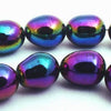 Unusual Aurora Borealis Pearls - 7mm x 6mm
