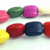 50 Summer Rainbow Turquoise 8mm Nugget Beads - Colourful