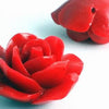 4 Seductive Acrylic Red Rose Beads