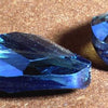 Glittering FAC  Medium Blue Twist Oval Crystal Beads