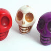 Huge Carved Turquoise Skull Bead - 32mm x 27mm
