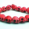 Carved Turquoise Skull Bracelet - Blue, Pink or Purple